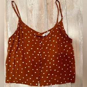 Madewell polka dot tank top